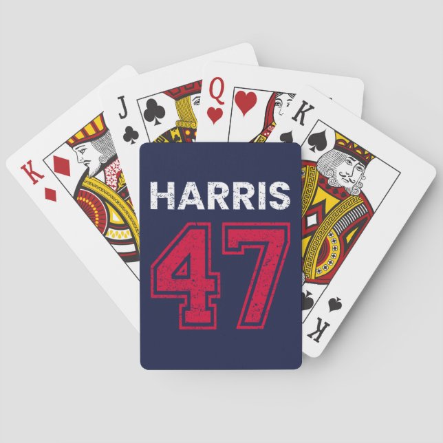 Jeu De Cartes Harris 47 I - Kamala Harris Pour Président (dos)