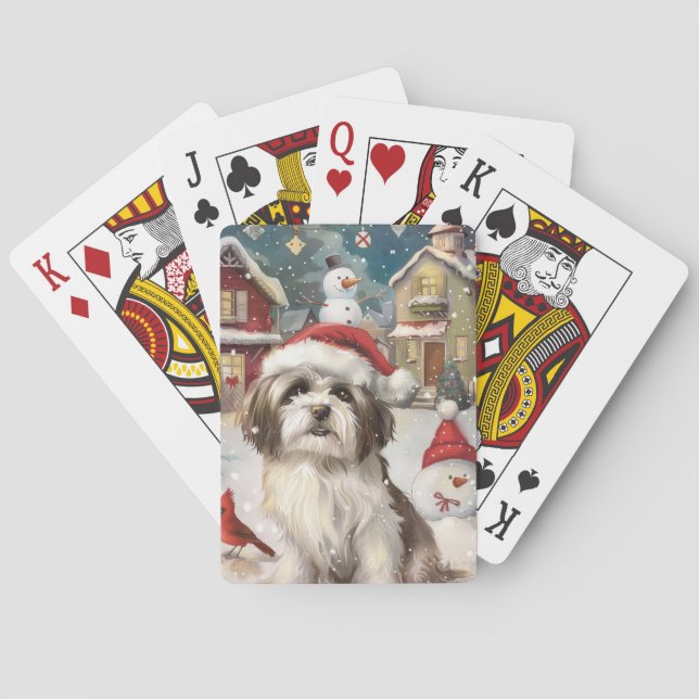 Jeu De Cartes Havanais Winter Wonderland Noël Joie (dos)