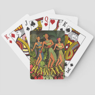 Jeu De Cartes Hawaii Aloha Palm Hula Art Design