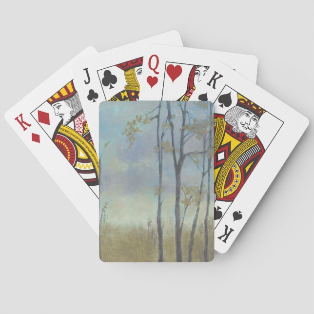 Jeu De Cartes Herbe bordée d'arbres de blé I (dos)