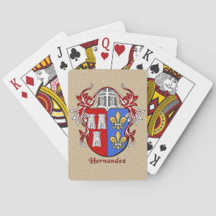 Jeu De Cartes Hernandez, Bouclier héraldique avec manteau