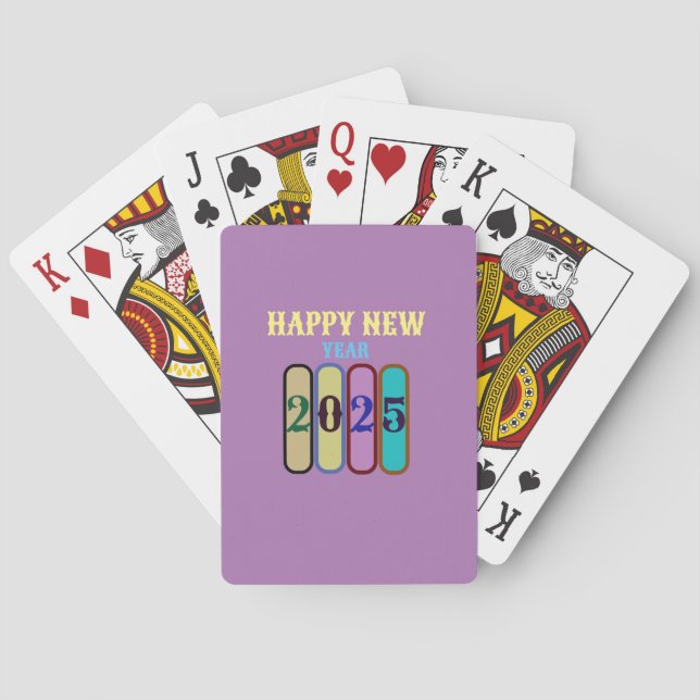 Jeu De Cartes heureux nouvel an 2025 (dos)