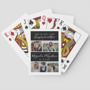 Jeu De Cartes Heureux toujours après Photo Collage Mariage Keeps
