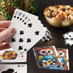 Jeu De Cartes Hiboux Forêt Serenade Monogramme enfants Vieux Mai