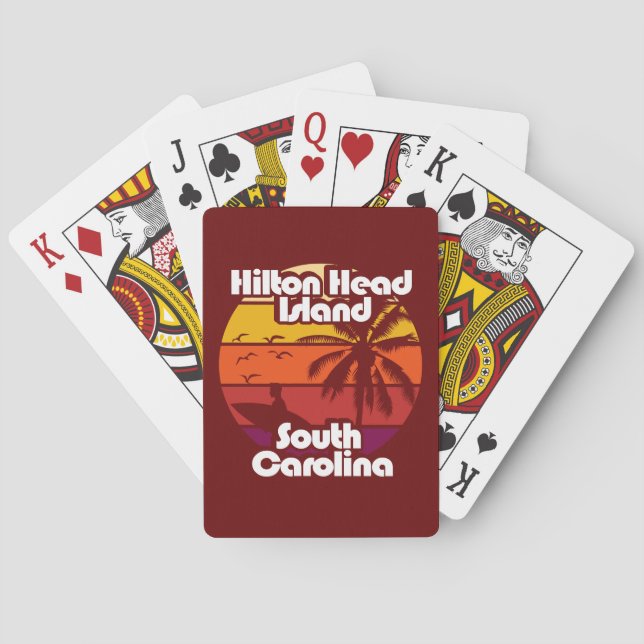 Jeu De Cartes Hilton Head Island Caroline du Sud (dos)