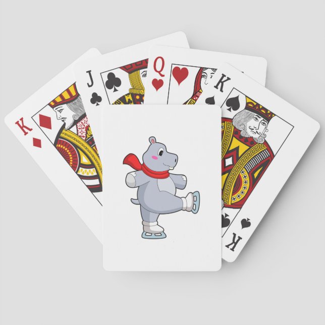Jeu De Cartes Hippo Patinage sur glace Patins sur glace (dos)