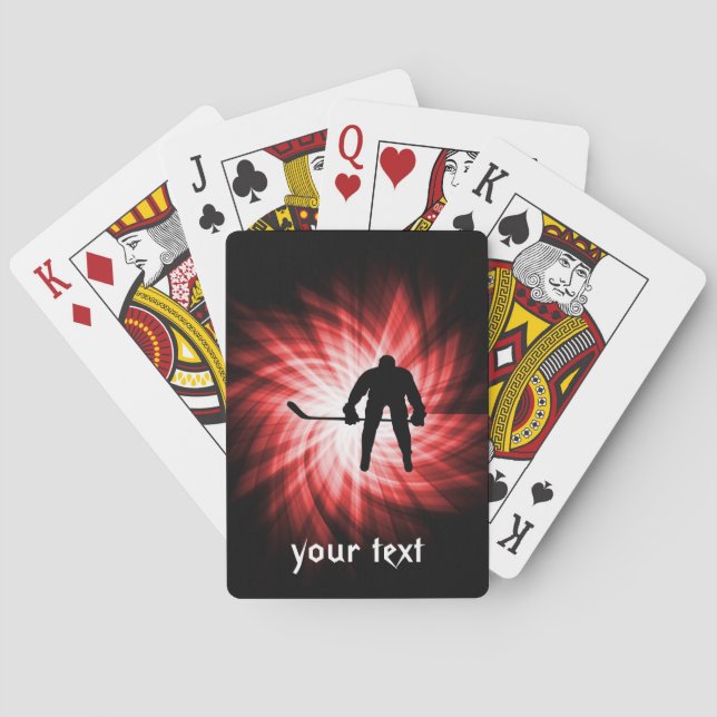 Jeu De Cartes Hockey rouge (dos)