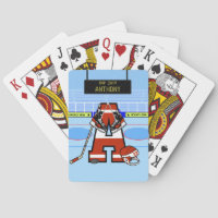 Hockey sur glace initial personnalisé