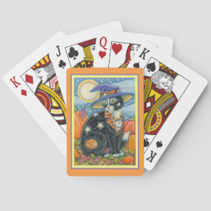 JEU DE CARTES HOCUS POCUS NOIR CAT WITCH & MOUSE HALLOWEEN