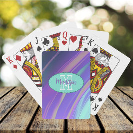 Jeu De Cartes Holographic Dreams Lavender Turquoise