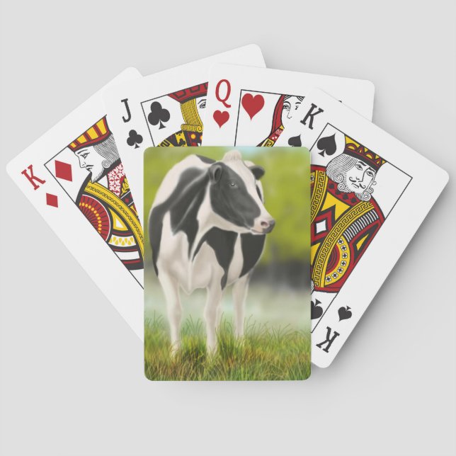 Jeu De Cartes Holstein Lait Vache Jouer aux cartes (dos)