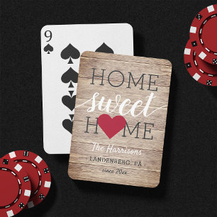 Jeu De Cartes Home Sweet Home Nom de famille et ville natale