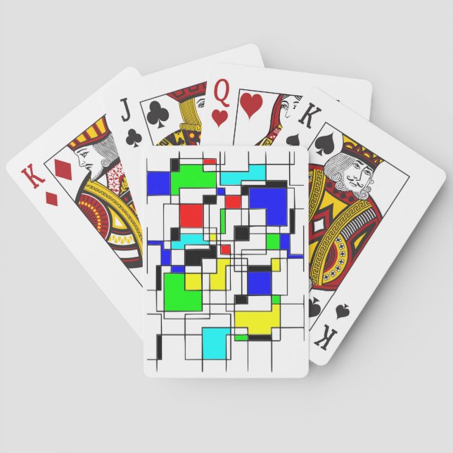 Jeu De Cartes Hommage Random Carré À Mondrian (dos)