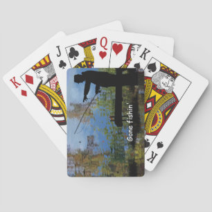 Jeu De Cartes Homme âgé Pêche Retraite Jouer des cartes