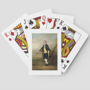 Jeu De Cartes Homme avec canon, 1741 (huile sur toile)