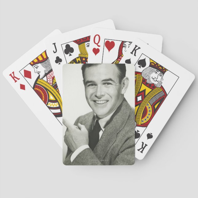 Jeu De Cartes Homme d'affaires pointant (dos)