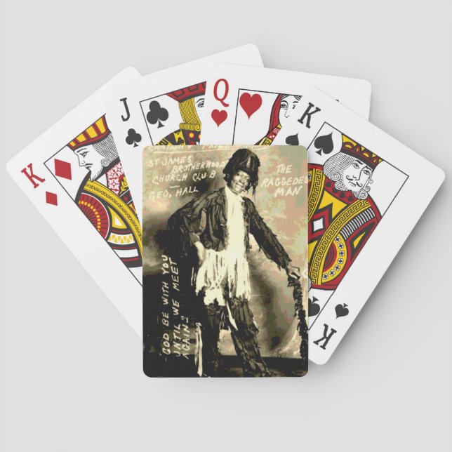 Jeu De Cartes Homme d'Afrique Vintage (dos)