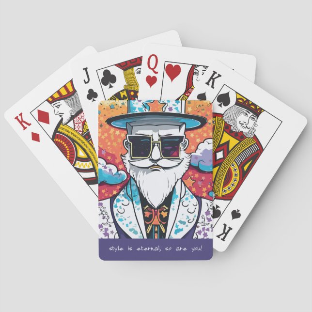 Jeu De Cartes Homme élégant (dos)