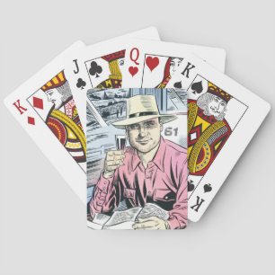 Jeu De Cartes Homme en siège 61 jouer aux cartes