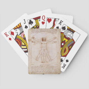 Jeu De Cartes Homme vitruvien par Leonardo daVinci