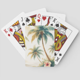 Jeu De Cartes Honolulu Voyage Hawaïen de style vintage