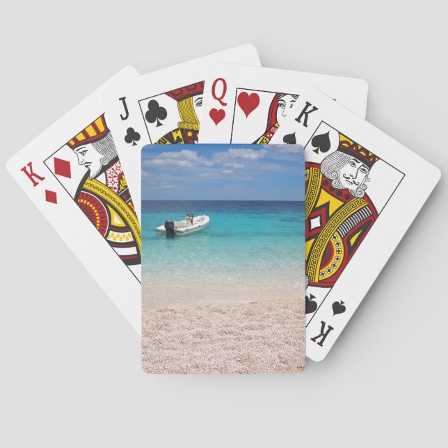 Jeu De Cartes Hors-bord dans le paquet de cartes bleu de jeu de (dos)