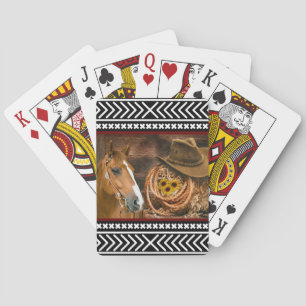 Jeu De Cartes Horse cowboy Hat Lasso Western