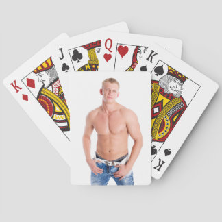 Jeu De Cartes Hot Guy Sexy Shirless Muscle Blond Hunk En Jeans
