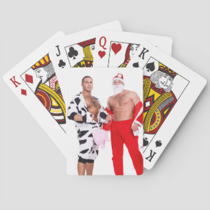 Jeu De Cartes Hot Guys Muscular Men Père Noël Outfit Funny Chris