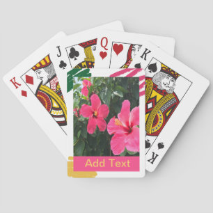 Jeu De Cartes Hot Pink Hibiscus