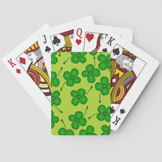 Jeu De Cartes Housse à quatre feuilles (dos)