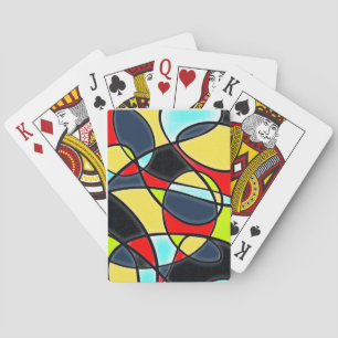 Jeu De Cartes Huit cartes de jeu Abstraites folles