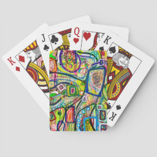 Jeu De Cartes Huit Martinis Jouant Des Cartes