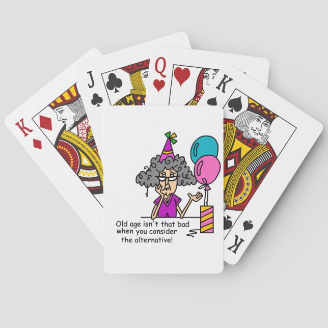 Jeu De Cartes Humour alternatif d'anniversaire (dos)