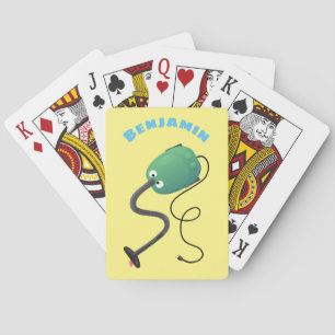 Jeu De Cartes Humour de dessin animé de l'aspirateur mignon