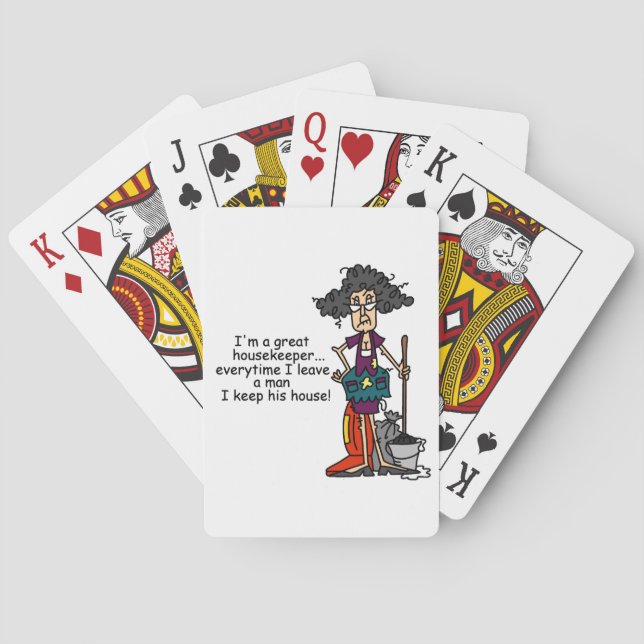 Jeu De Cartes Humour de femme de charge (dos)