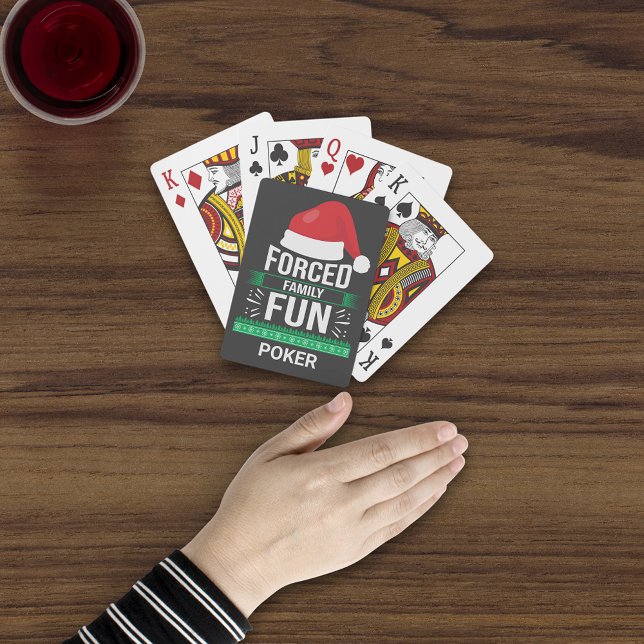 Jeu De Cartes Humour de Noël de fête de famille forcée (Créateur téléchargé)