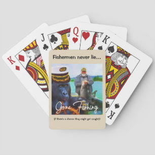 Jeu De Cartes Humour de pêche jouant aux cartes