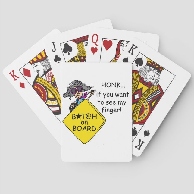Jeu De Cartes Humour de rage de route (dos)