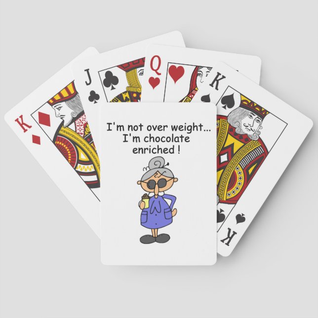 Jeu De Cartes Humour enrichi par chocolat (dos)