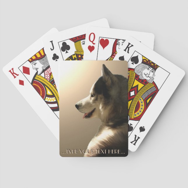 Jeu De Cartes Husky Jouer Cartes Personnalisez Les Cartes De Chi (dos)