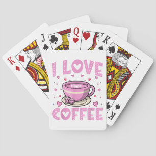 Jeu De Cartes I Love Café - Drôle Boisson Café Café Café Café Ad