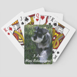 Jeu De Cartes I Love Mini Schnauzers Deck of Cards