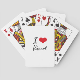 Jeu De Cartes I Love Vincent