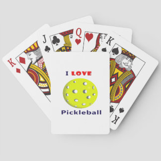 Jeu De Cartes i pickleball red text pickleball graphic