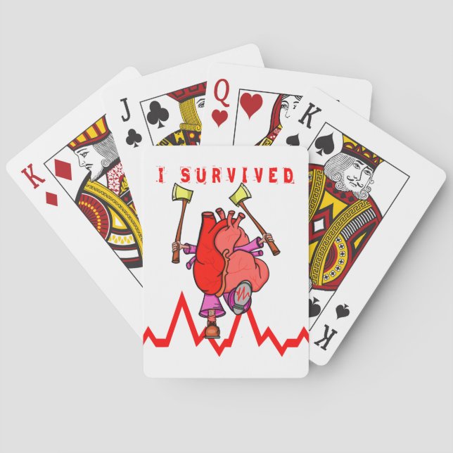 Jeu De Cartes I survived a heart attack (dos)