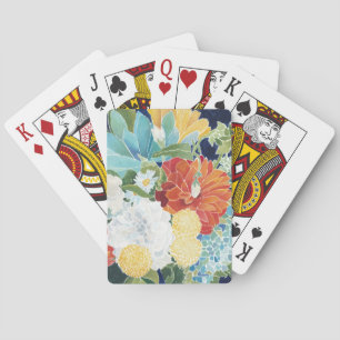 Jeu De Cartes III floral de minuit
