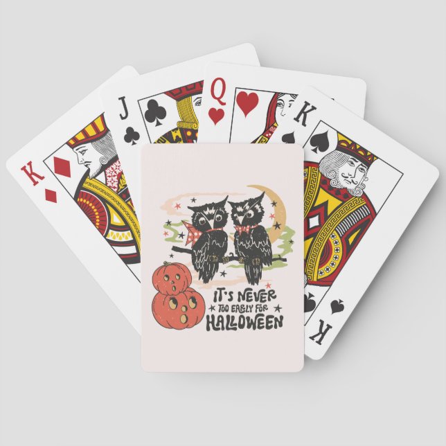 Jeu De Cartes Il n'est jamais trop tôt pour Halloween (dos)