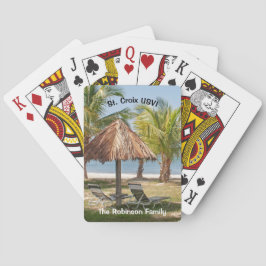 Jeu De Cartes Îles Vierges américaines Sainte-Croix Palmes tropi