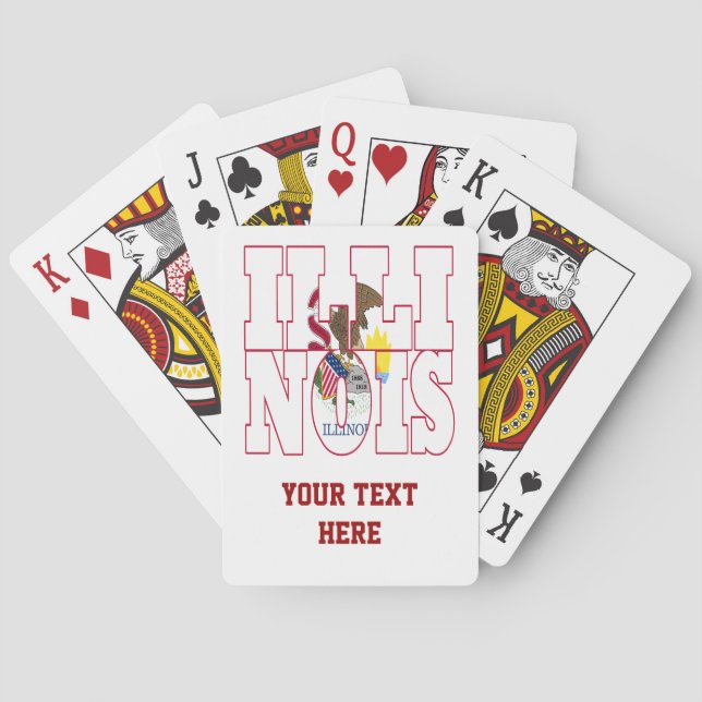 Jeu De Cartes Illinois (dos)